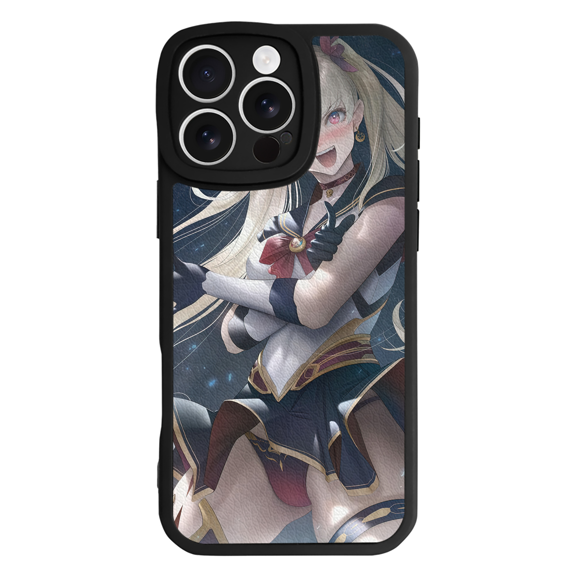 （画像用） 美少女戦士セーラームーン Sailor Moon 【iPhone 16シリーズ対応】シリコンスマホケース（レザー調） 材質：シリコン